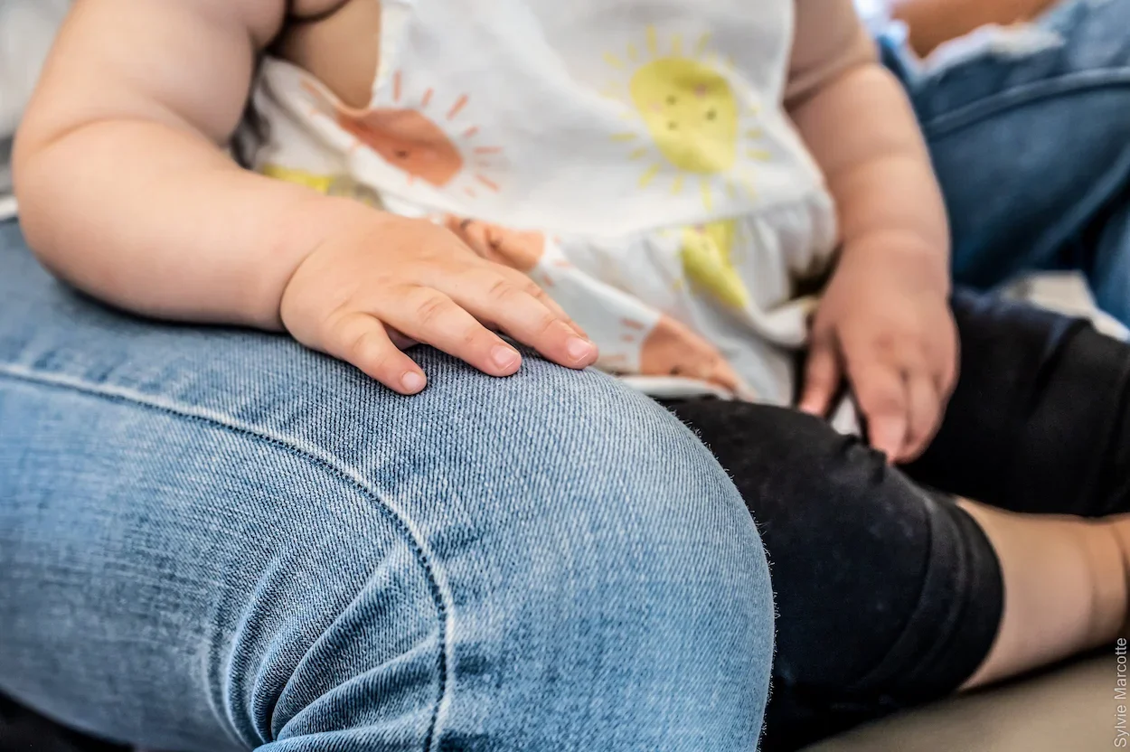 Infant receiving gentle chiropractic care